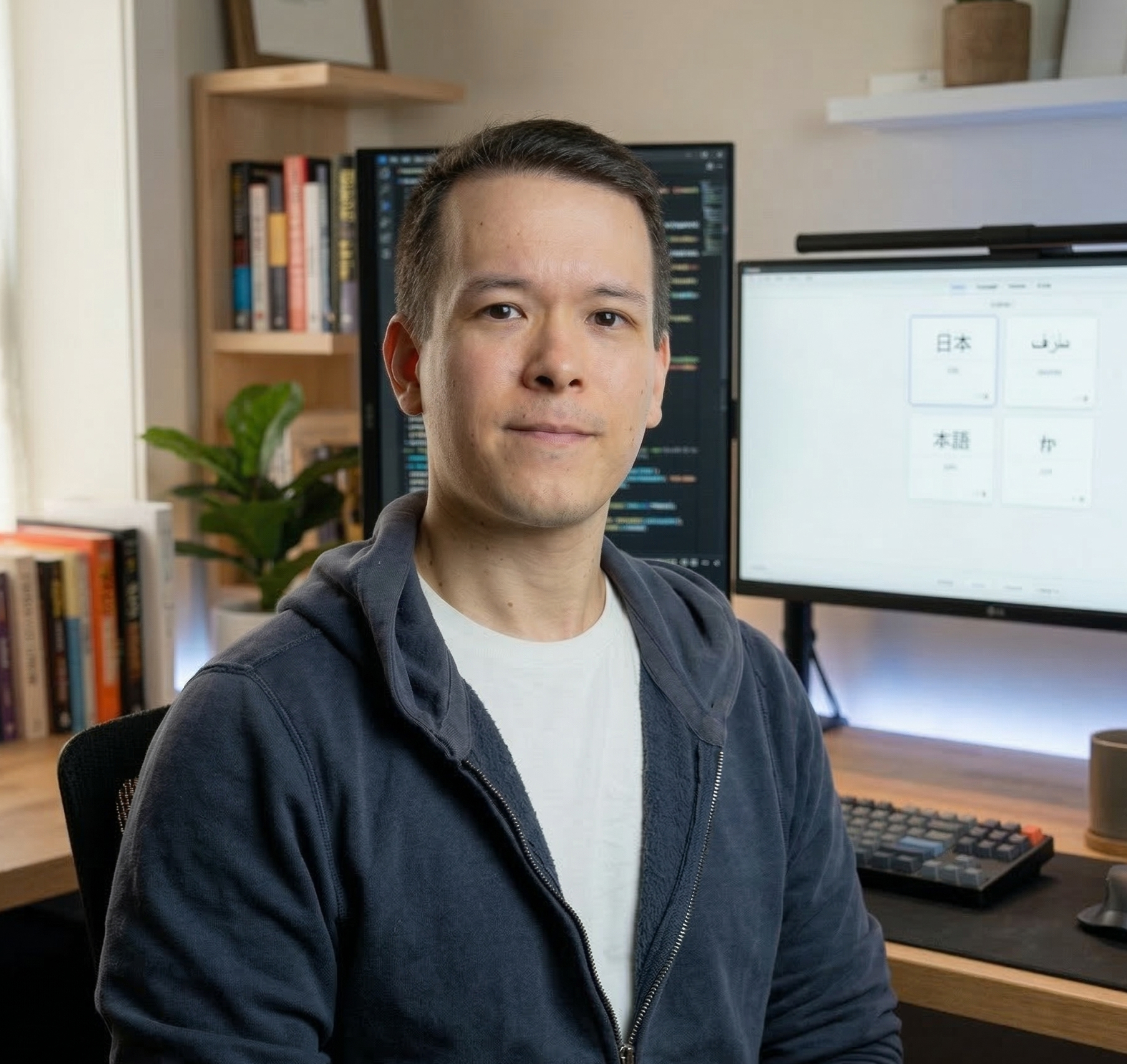 Loïs Talagrand in a studio workspace
